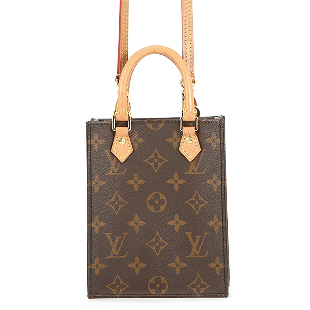 Louis Vuitton Monogram Sac Plat Handbag Shoulder